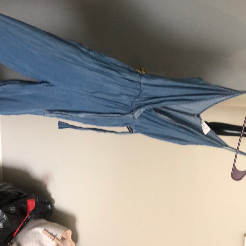 denim soft jumpsuit